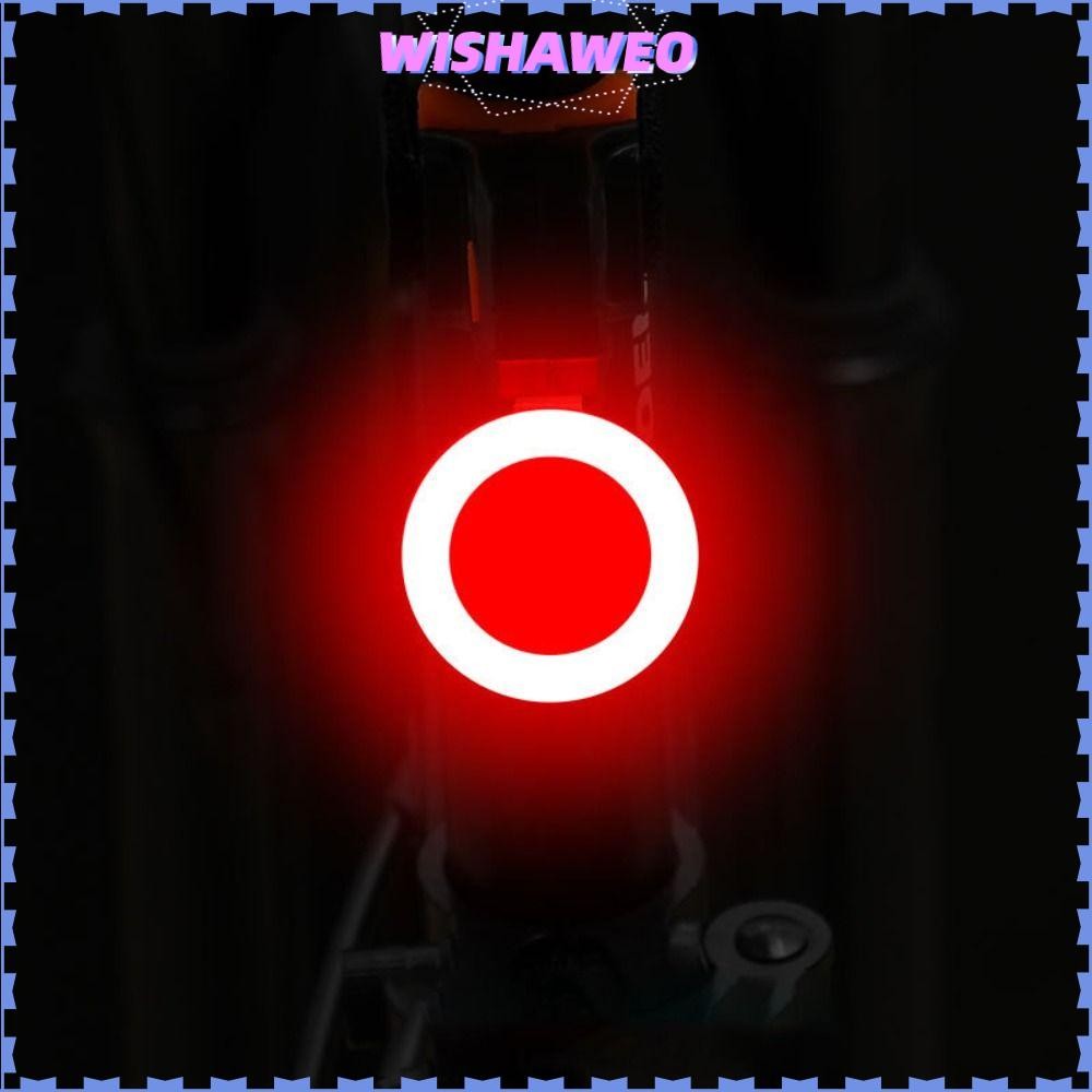 Đèn xe đạp cảnh báo Led WISHAWEO, Đèn hậu đi xe đạp ban đêm nổi bật trên núi, Phụ kiện xe đạp ngoài trời sạc USB