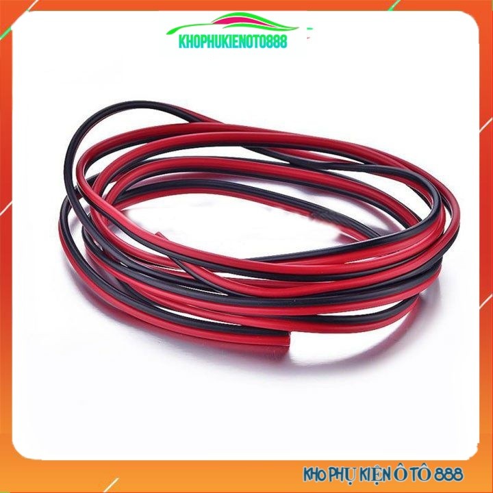 Cuộn 50 mét dây điện đôi đen đỏ đủ loại 18AWG đến 26AWG Lõi 0.2mm, 0.3mm, 0.5mm, 0.75mm