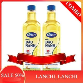 Combo 2 Chai Dầu Ăn Simply Đậu Lành 1 Lít