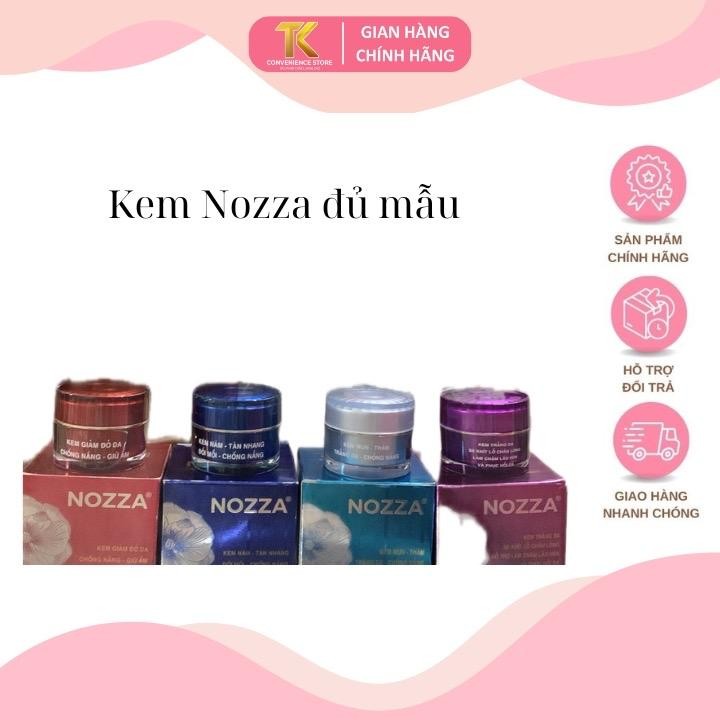 Kem Nozza mụn nám trắng da giữ ẩm lão hoa da 15g
