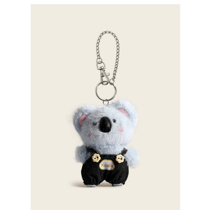 Cute Denim Pet Bag Package Pendant Plush Doll Keychain Doll Schoolbag Ornaments Couple's Niche Gift 