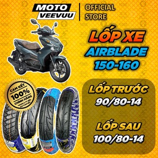   MTVV  Vỏ lốp xe máy xe Honda AB Air Blade 150 160 CÁC HÃNG trước 90 80-14 sau 100 80-14<END> 