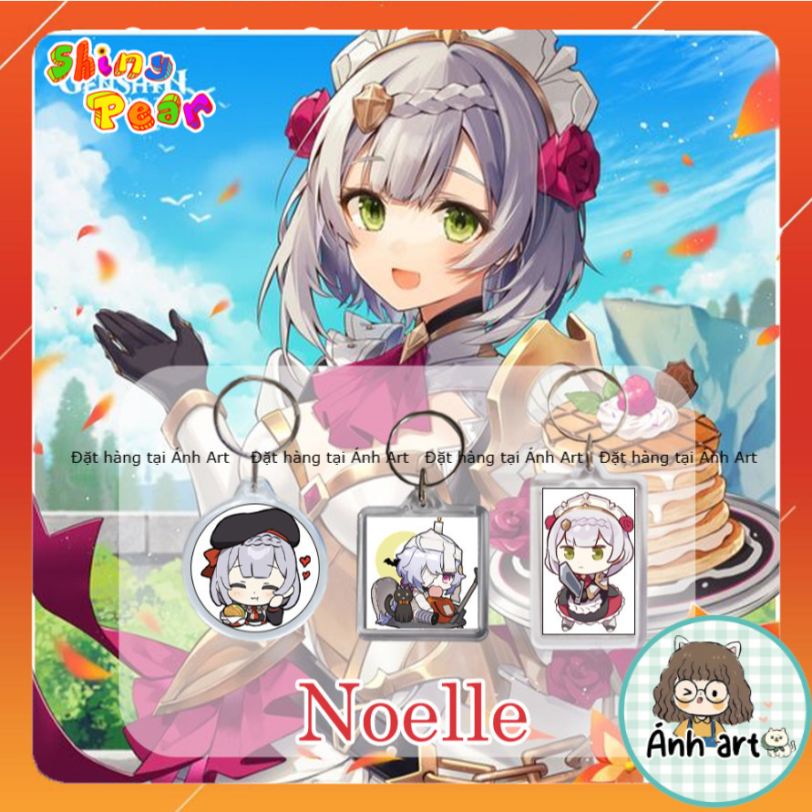 [Genshin Impact] - Móc chìa khóa | Móc khóa Noelle game Genshin Impact  làm quà tặng, trang trí