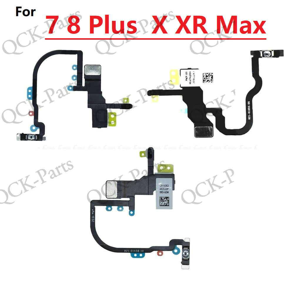 Dành Cho IP 7 8 Plus X XS Max XR SE 2020 2016 Công Tắc Chìa Khóa Nguồn Ruy Băng Âm Lượng Nút Điều Kh
