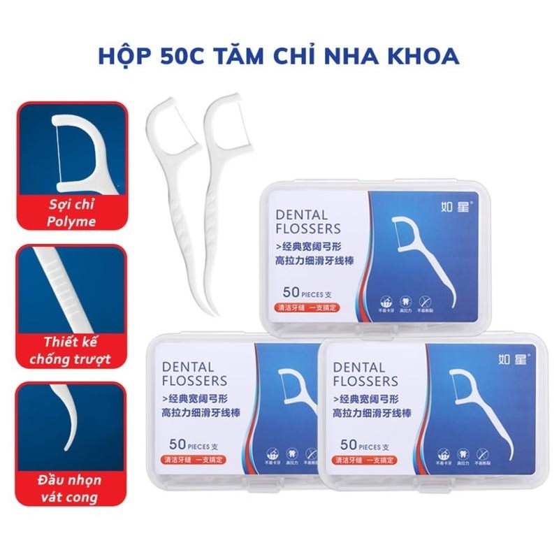 Combo 12 Hộp 500 Chiếc Tăm Chỉ Nha Khoa 2 Đầu Sợi Chỉ Mảnh,Tăm Chỉ Nha Khoa Vệ Sinh Kẽ Răng Chân Nướu