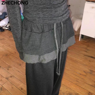 ZHECHONG quần ống rộng Quần Túi Hộp Durable Độc đáo New Style cổ xưa WSQ24A0V4R 43Z241026