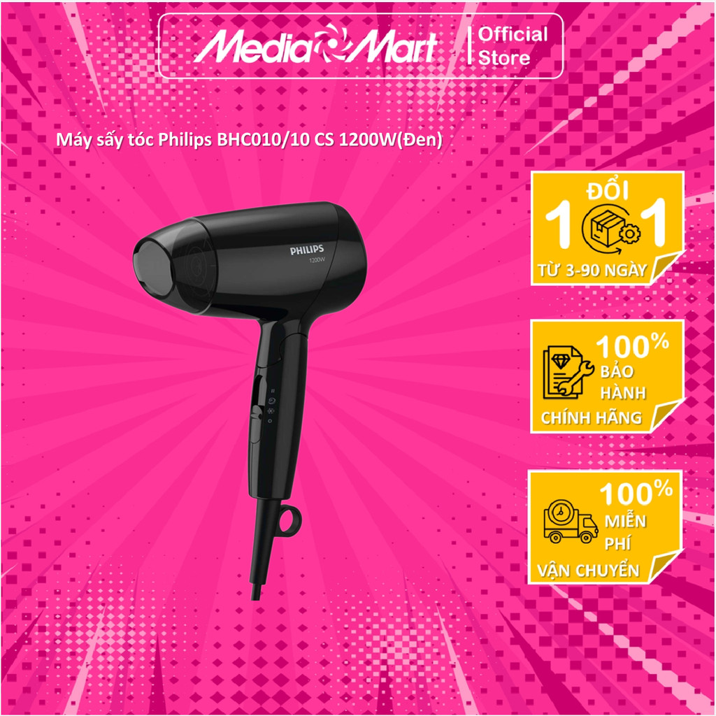 Máy sấy tóc Philips BHC010/10 CS 1200W(Đen)