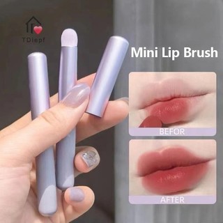 [Tdiepf] 1 Cái Kem Che Khuyết Điểm Môi Đầu Tròn Lip Brush Có Nắp Mang Theo Mềm Tổng Hợp Son Bóng Cọ Trang Điểm Mỹ Phẩm MỚI