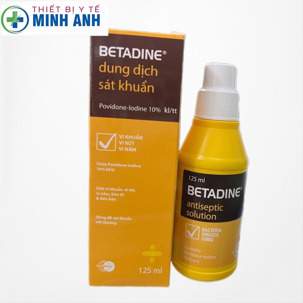 Dung dịch sát khuẩn Betadine 125ml