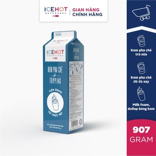 Sữa Tươi Kem Pha Chế Topping ICEHOT Mỹ Hộp 907g - Hàng Chính Hãng