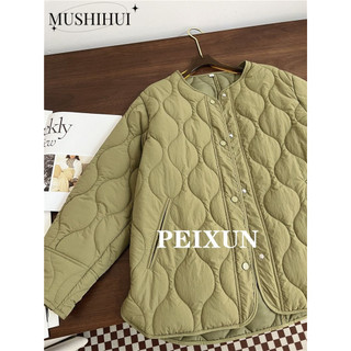 MUSHIHUI áo khoác nữ áophao  casual Cổ điển Fashion Korean WMF24B0JDF 45Z241109