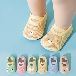 Giày Mềm Cho Bé Gái 1-3 Tuổi Cho Bé Trai Trẻ Sơ Sinh Động Vật Dễ Thương Lưới Thoáng Khí Giày