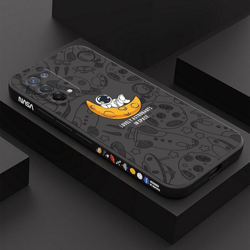 Ốp lưng OPPO A74 5G, màu trơn OPPO A74 5G Hình minh họa không gian Vỏ điện thoại phi hành gia XTKR