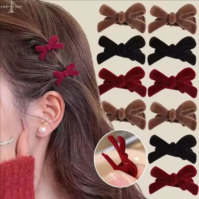1 / 2 / 4 Kẹp Tóc Nơ Mini - Kẹp Tóc Nơ Barrette Hàn Quốc - Thắt Nơ Kẹp Tóc - Kẹp Tóc Mỏ Vịt - Mũ Nơ 