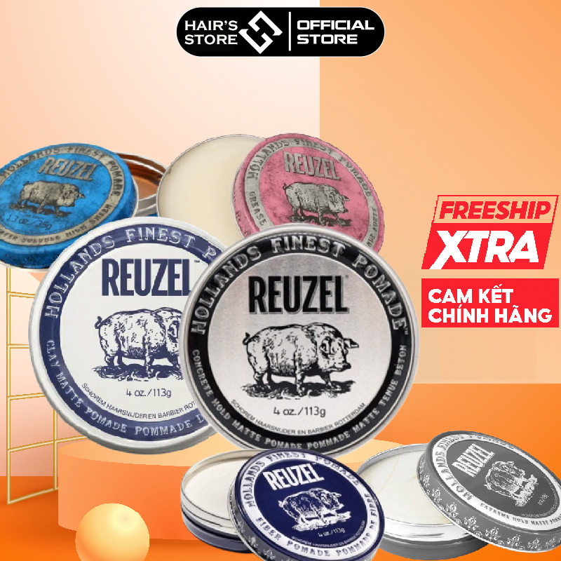  Sáp vuốt tóc nam Reuzel các màu - 35gr - 113g - Pomade tạo kiểu cho mọi loại tóc 