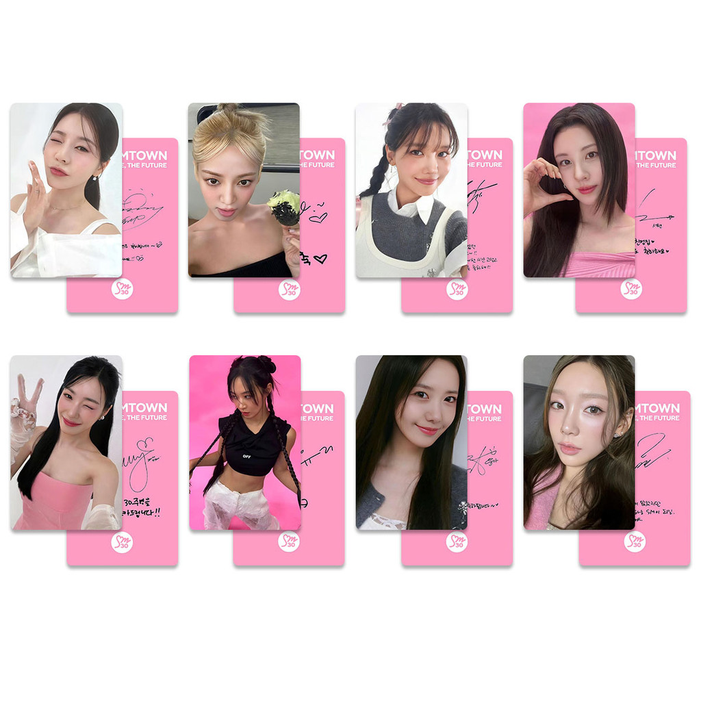 4-8 cái / bộ Girls 'Generation SMTOWN SHINEE Lomo Card 2025 Thiệp chúc mừng mùa giải Photocards Taey