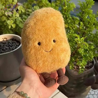 HFTOY Dễ Thương Ngộ nghĩnh Khoai Tây Nhỏ Sang Trọng Móc Khóa Hoạt Hình Khoai Tây Sang Trọng Búp Bê Mặt Dây Chuyền Ba Lô Sáng Tạo Phụ Kiện Trang Trí Quà Tặng ~
