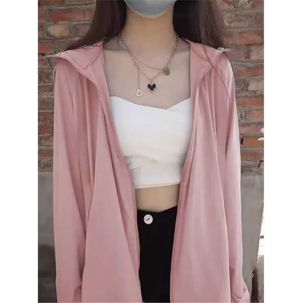 uniqlo mall áo khoác chống nắng nam Áo chống nắng lụa lạnh áo chống nắng thoáng khí mỏng liền mũ mẫu