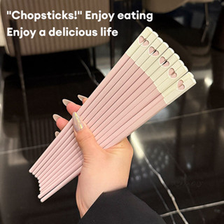 Đũa trái tim dễ thương Trang chủ Nhựa kháng khuẩn Khách sạn Ăn uống thoải mái