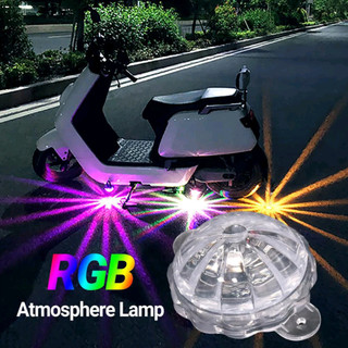 Đèn khung gầm nhấp nháy xe máy Đèn Led khí quyển RGB có độ sáng cao cho xe máy và xe máy Đèn khung gầm Neon