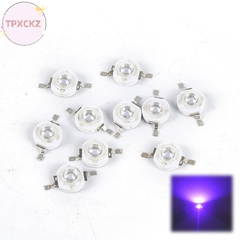 Tpxckz 10 bóng LED 3W chip UV 395nm cho thiết bị đèn cực tím