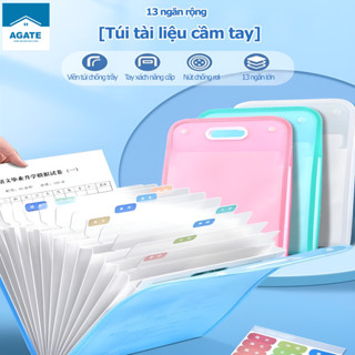 Túi đựng tài liệu a4 14 ngăn văn phòng phẩm tệp đựng tài liệu nhiều ngăn cặp file túi đựng tài liệu hồ sơ học sinh