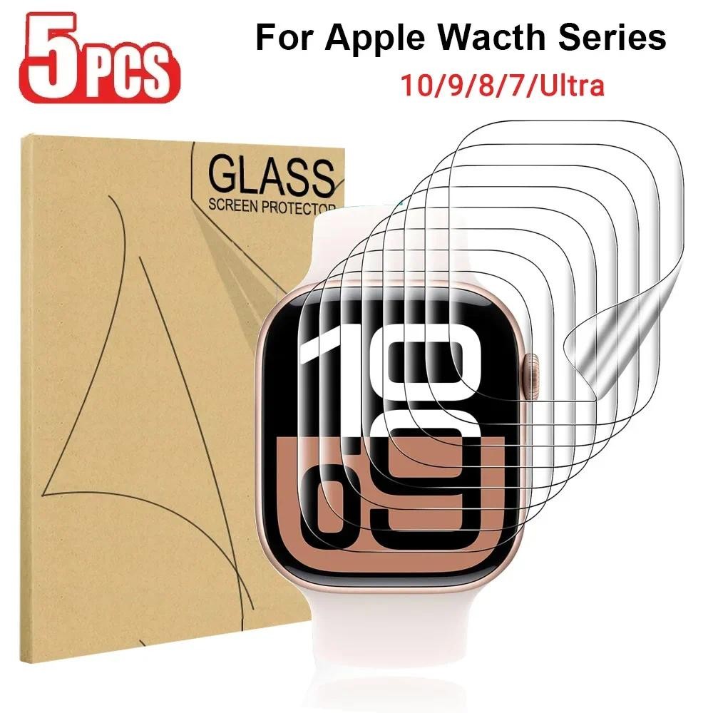 Bảo Vệ Màn Hình Hydrogel Phim HD Mềm TPU Hydrogel Chống Trầy Xước Cho Apple Watch 46mm 42mm IWatch S