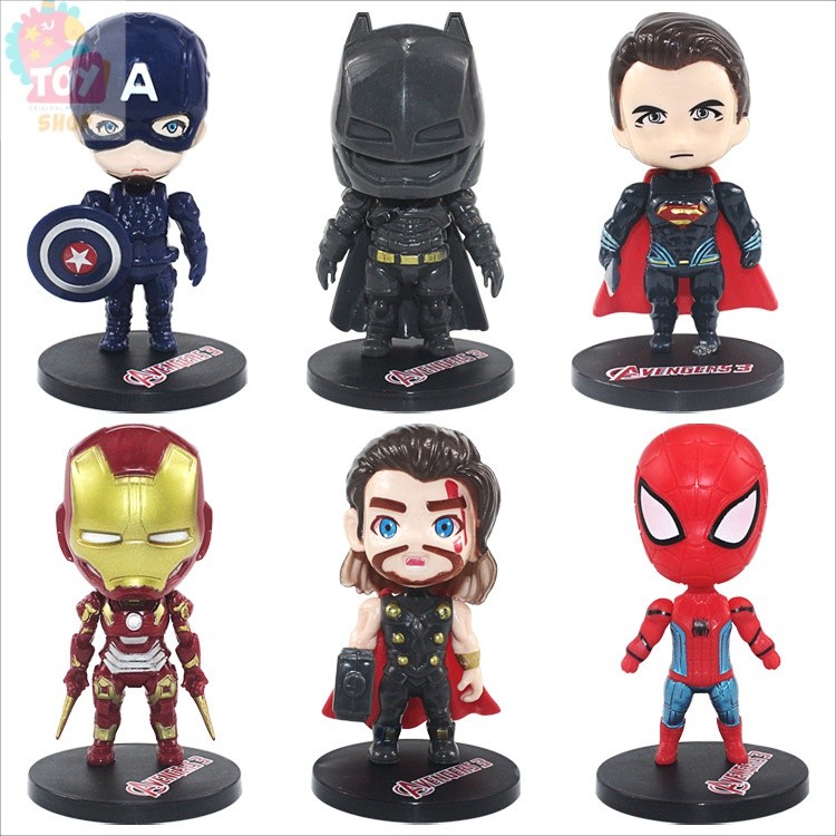 Mô Hình Nhân Vật Siêu Anh Hùng Marvel 8cm