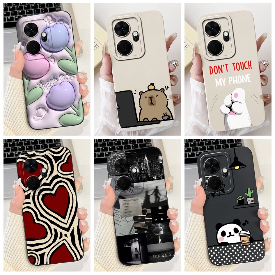 Dành Cho Itel P55 Plus Ốp Lưng PL63LN P663L Vỏ Chống Sốc Thẩm Mỹ Silicon Mềm TPU Vỏ Cho Itel P55 + 2