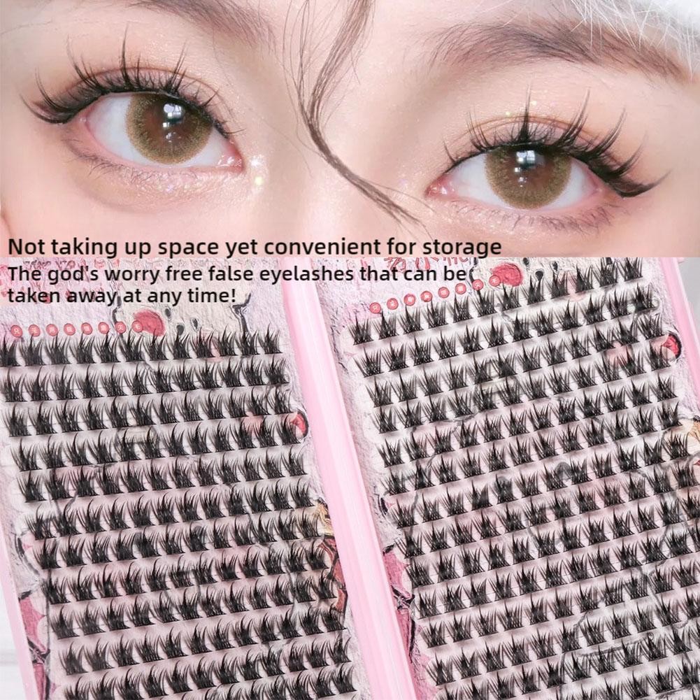 360PCs Phân Đoạn Lông Mi Giả Có Thể Tái Sử Dụng Cụm Hỗn Hợp Lash Tự Nhiên DIY Nối Mi Bộ Dung Tích Lớ