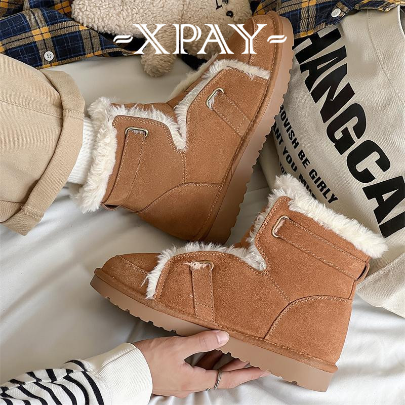 XPAY giày nữ boot nữ bột boot Thời trang trăm mốt Thể thao Phong cách Nổi bật Phù hợp FXD24B0AVR 45Z241108