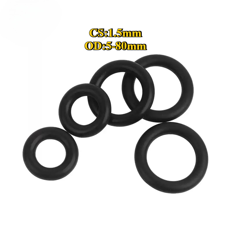 [Fgh-x1] Vòng đệm cao su oring NBR/ gioăng (Đường kính ngoài 5-80mm * Line 1.5mm)