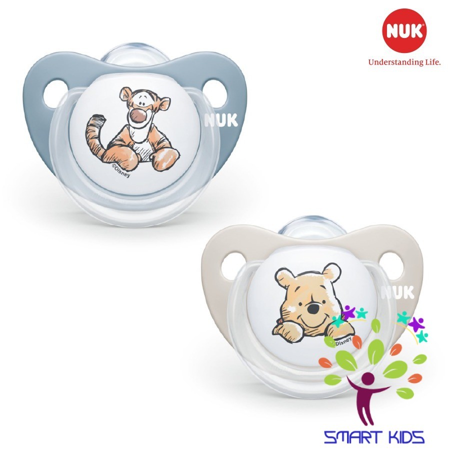 BỘ 2 TI GIẢ NUK SLEEPTIME SILICONE (DISNEY) Chính hãng