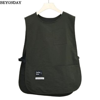 Tạp dề chống vết bẩn BEYONDAY, Tạp dề tay thoáng khí kiểu áo Vest Nylon, Đồng phục nhà cà phê chống bẩn đa năng Nhật Bản của đầu bếp và máy chủ