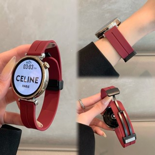  Dây đeo silicon 18   20   22mm cho HUAWEI WATCH GT 6 4 5 Pro 41mm 42mm 46mm Vòng đeo tay khóa từ tính cho Amazfit Active2   GTR   GTS 4 3 2 