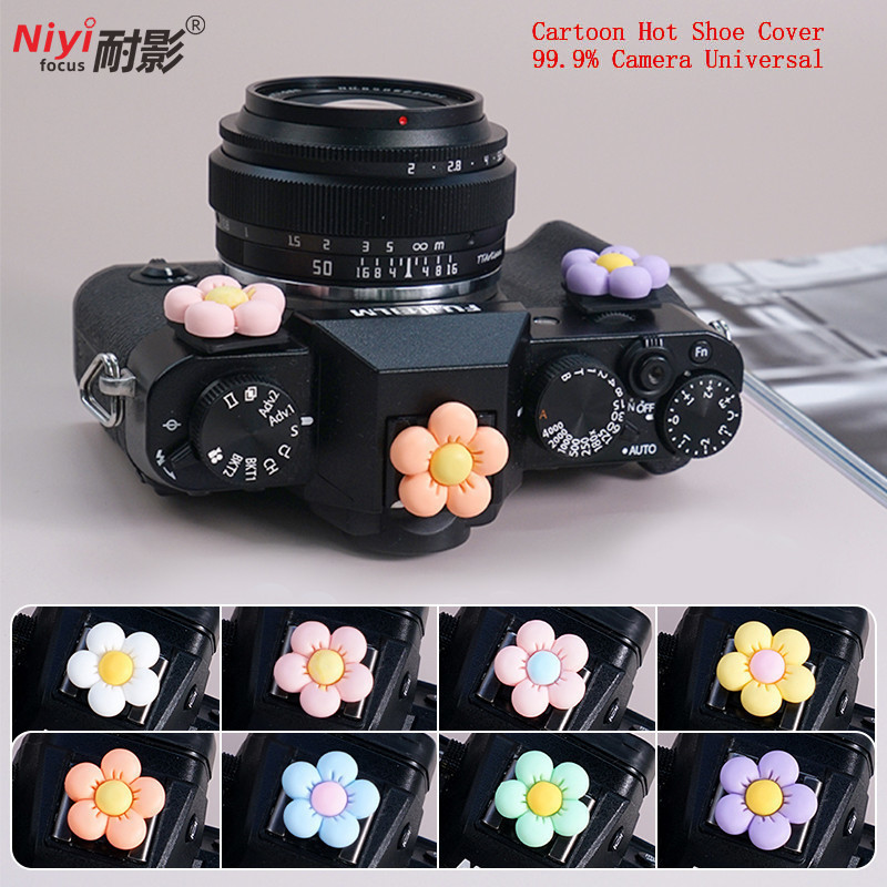 3D Hot Shoe Cover Silicone Mềm Đa Năng Flash Bảo Vệ Nắp Giày Lạnh Cho Canon 200d m50 Fuji XT50 XM5 Sony ZVE10 Mark II