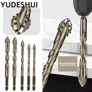 Mũi khoan lệch tâm YudhUI, Mũi khoan gạch bốn dây có răng cưa, Bộ mũi khoan bê tông đầu xiên có độ cứng cao đa chức năng cho dụng cụ khoan 4 / 6 chiếc