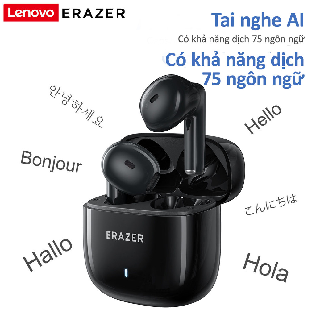 Lenovo Erazer XT92 PRO TWS Al Tai nghe không dây dịch tai nghe AI phiên dịch Sleep ASMR Bluetooth thông minh thời gian thựcTWS có Mic Mini Bluetooth 5.4 Tai nghe thể thao | BigBuy360 - bigbuy360.vn
