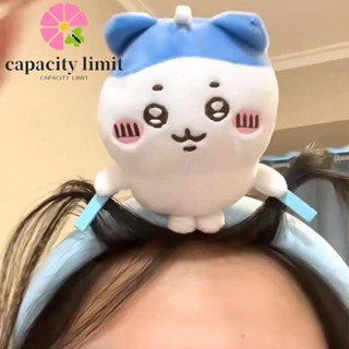 Năng LƯỢNG GIỚI HẠN Vòng tóc sang trọng Chiikawa, Băng đô làm tóc hoạt hình 3D bằng vải Cotton PP, Mặt rửa Usagi với Kẹp tóc hỗ trợ rửa mặt Băng đô búp bê sang trọng dễ thương dành cho nữ