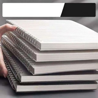 Sổ lò xo 160 trang giấy, Sổ ghi chép A4, A5,B5, Giấy kẻ ngang, caro, trơn chống lóa mắt Tập Vở Học Sinh Ghi Bài Planner