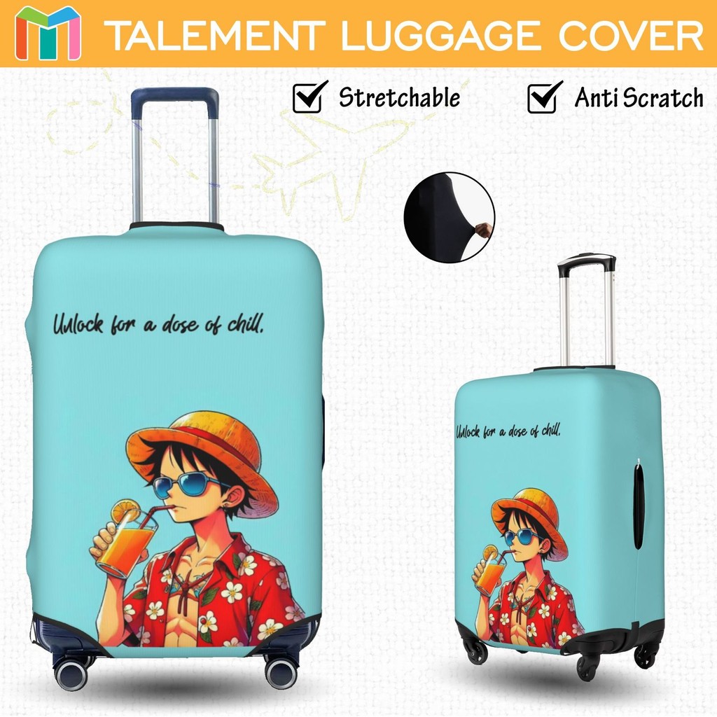 One Piece Vỏ Bọc Vali Chống Trầy Bao Trùm Vali Độ đàn hồi Cá nhân Luggage Cover Size 18-32 inch LS47