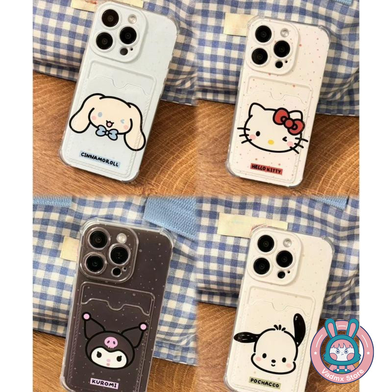 Ốp Điện Thoại Ví Pochacco Cho OPPO A3 A3X A60 A40 A79 A78 A58 A38 A18 A17 A17K A16 A16K A16E Vỏ Kuro