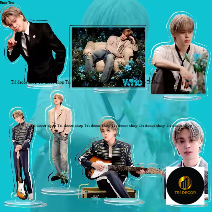 KPOP Idol Bangtan Boys JIMIN MUSE Standee Nhựa Trong Suốt Acrylic Stand