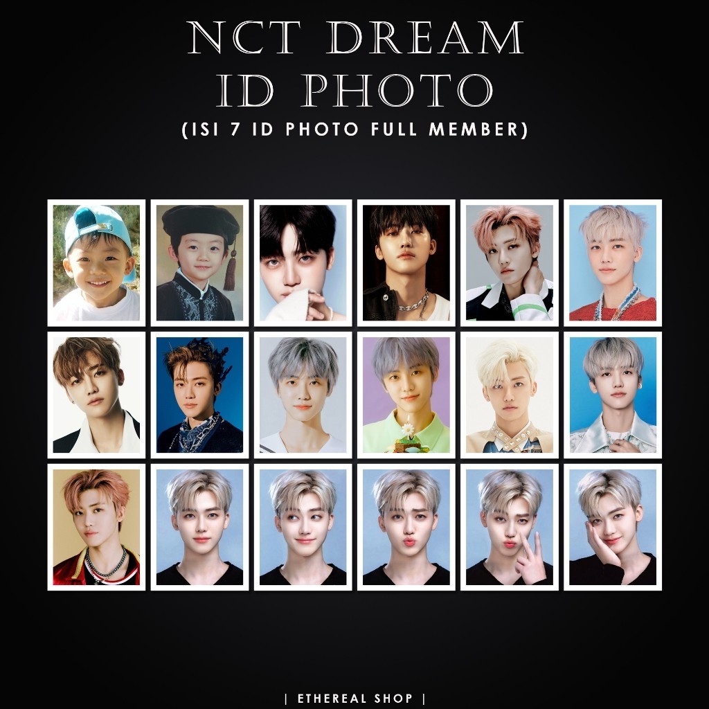 [ SET 07 PHOTO ID ] Ảnh Thẻ Thành Viên Nhóm NCT DREAM - ID PHOTO NCT DREAM - Sticker Dán - Có Cán Mà