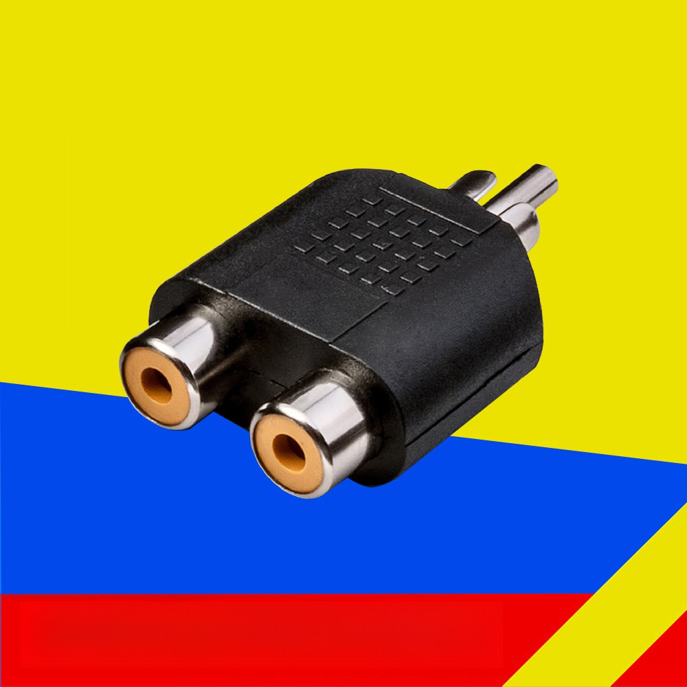 Jack chia AV (RCA)  từ 1 ra 2 Hoa Sen - Đầu Chia AV (RCA) từ 1 ra 2 - Jack loại tốt, cực bền