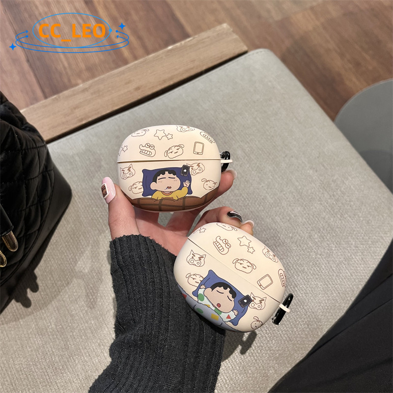 For Baseus Bowie MC1 Open Ear Case Cute Crayon Shin-chan Baseus Bowie MC1 Clear Soft Case Shockproof