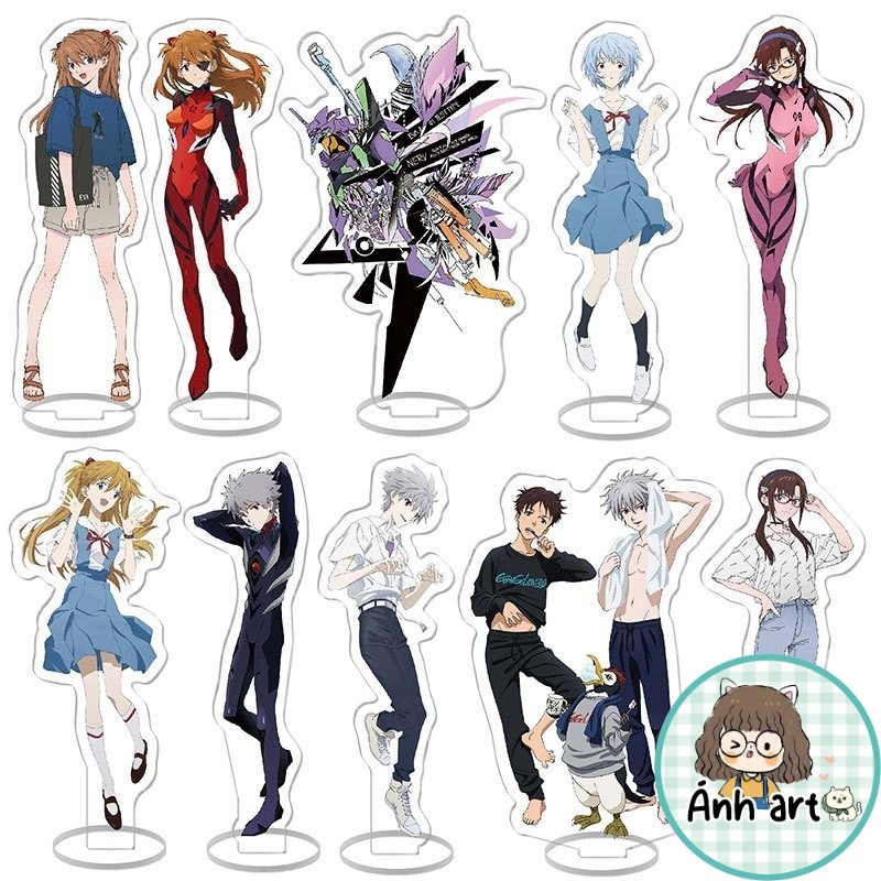 Mô Hình neon genesis evangelion kaworu nagisa ikari shinji ayanami rei Để Bàn Trang Trí