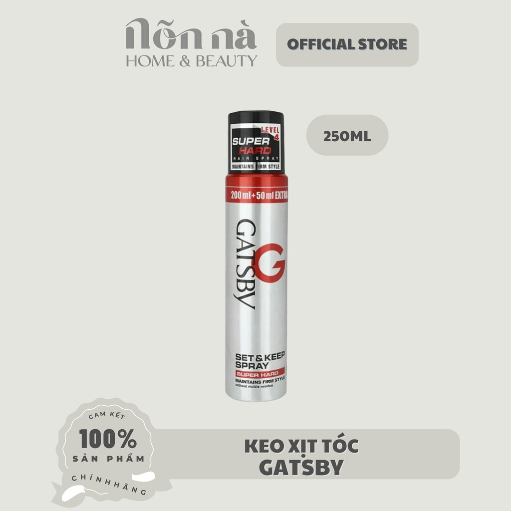 Keo Xịt Tạo Kiểu Tóc Gatsby Set Keep Spray Super Hard A 250ML