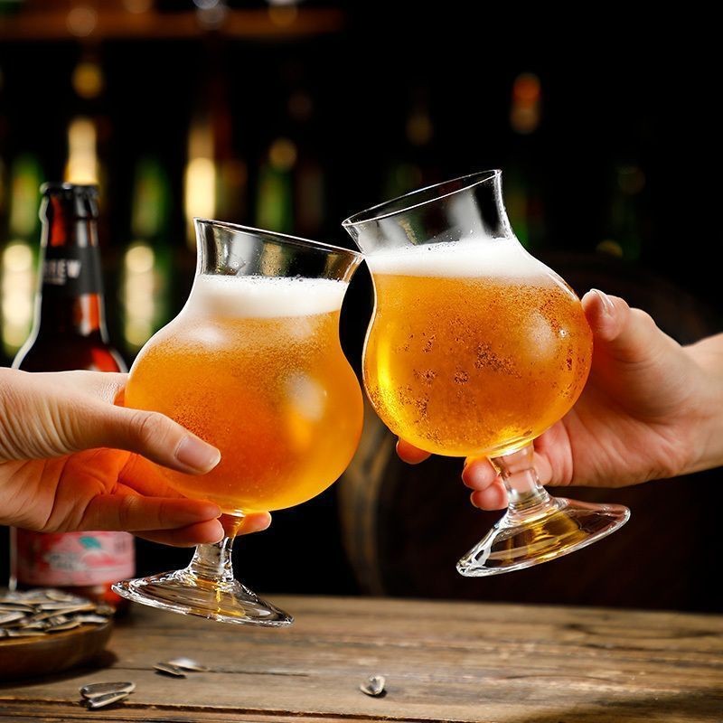 Ly bia thủ công Tulip Internet Celebrity 500ml, ly bia Đức, ly bia lúa mì, ly độc quyền cho quán bar