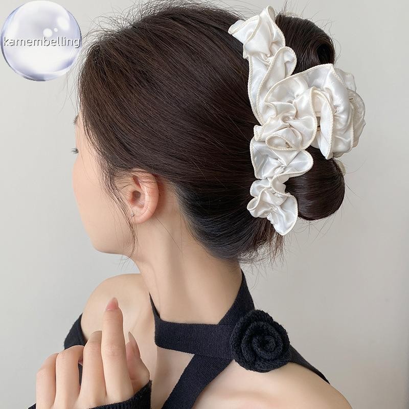 Kẹp Đuôi Ngựa Xếp Ly Cá Mập - Thiết Kế Thời Trang Với Mặt Sau Hình Đĩa Tóc Cá Mập